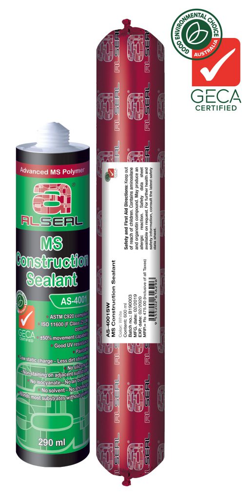 AS4001S MS Construction Sealant High Performance Sealant Green MS