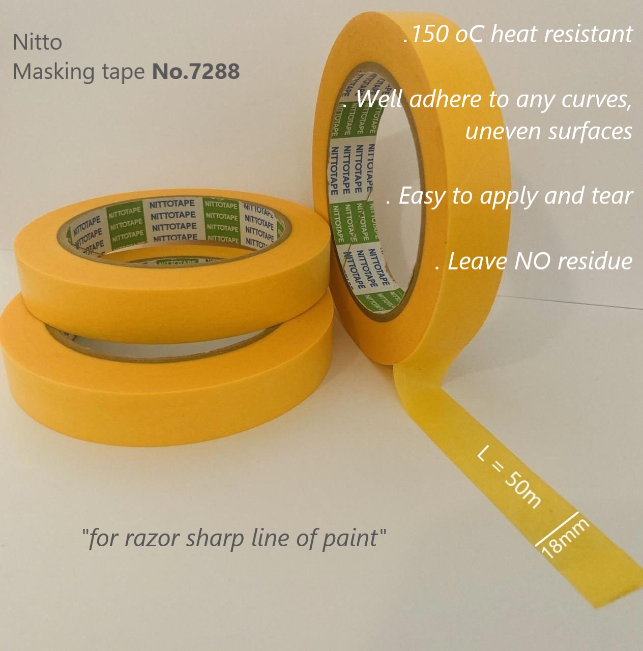 automotive painting masking tape No.7288