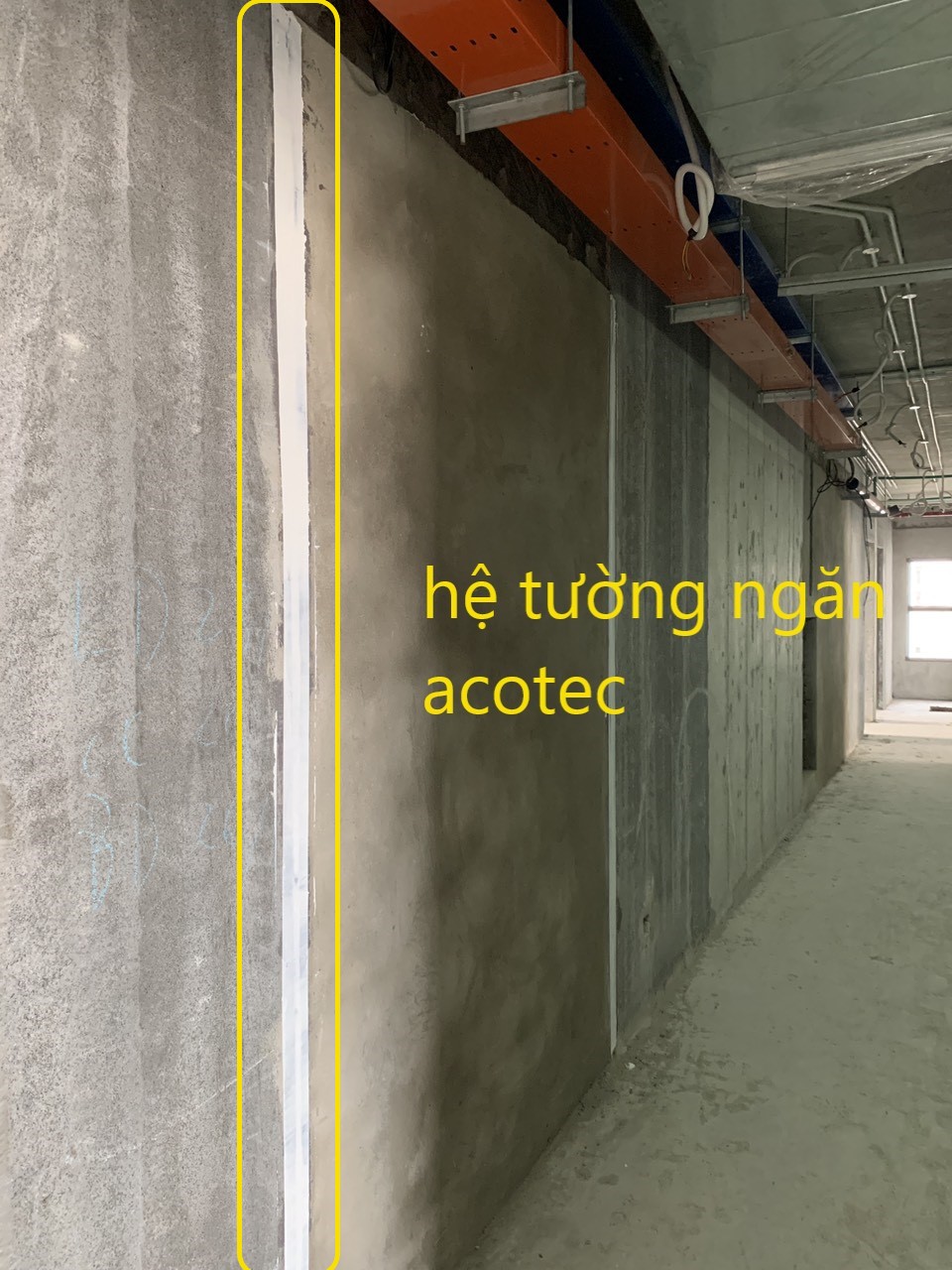 Trám keo xử lý chống nứt mối nối tấm tường acotec